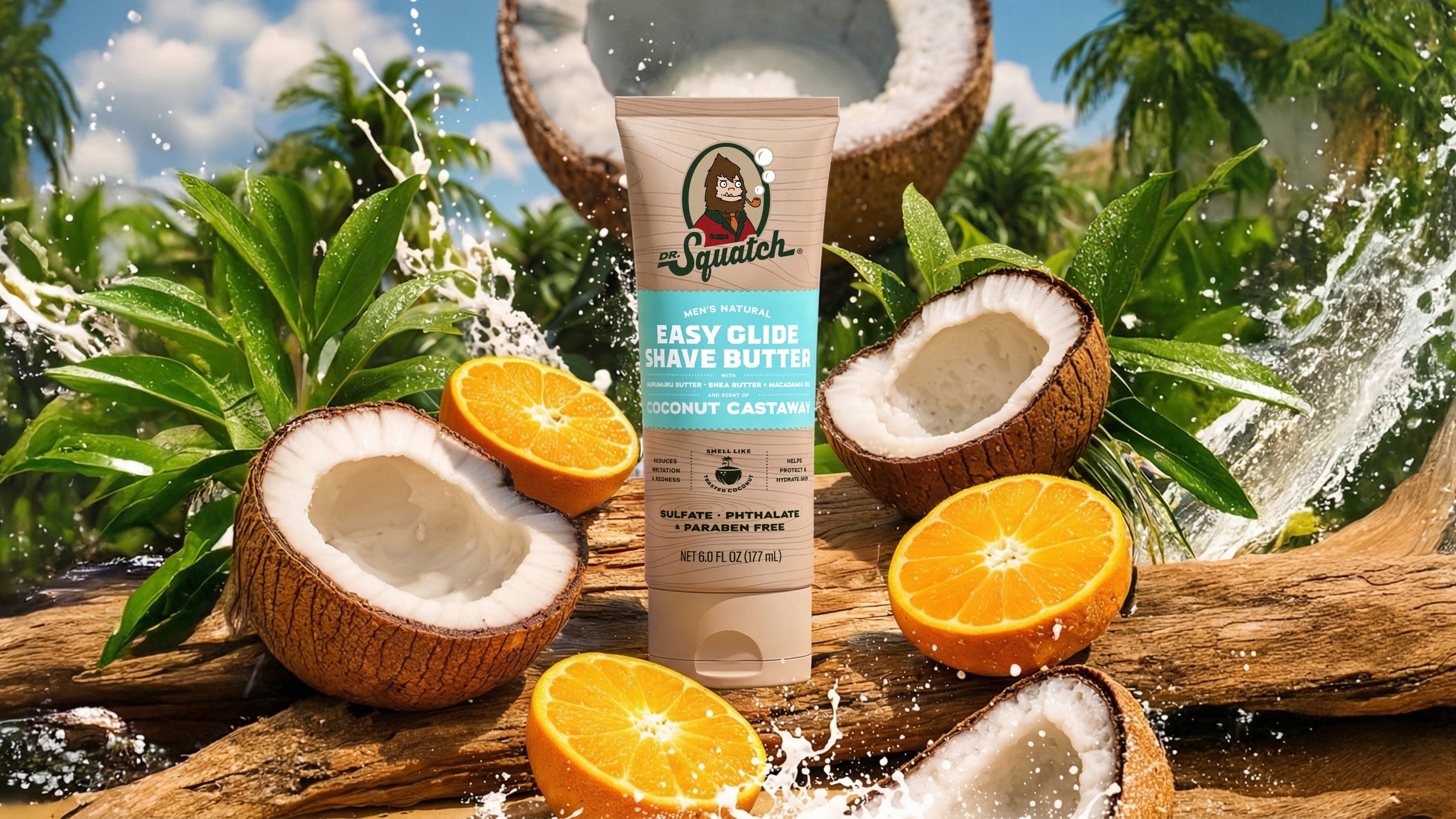 Dr. Squatch Soap Easy Glide Shave Butter Coconut Castaway - Image 2