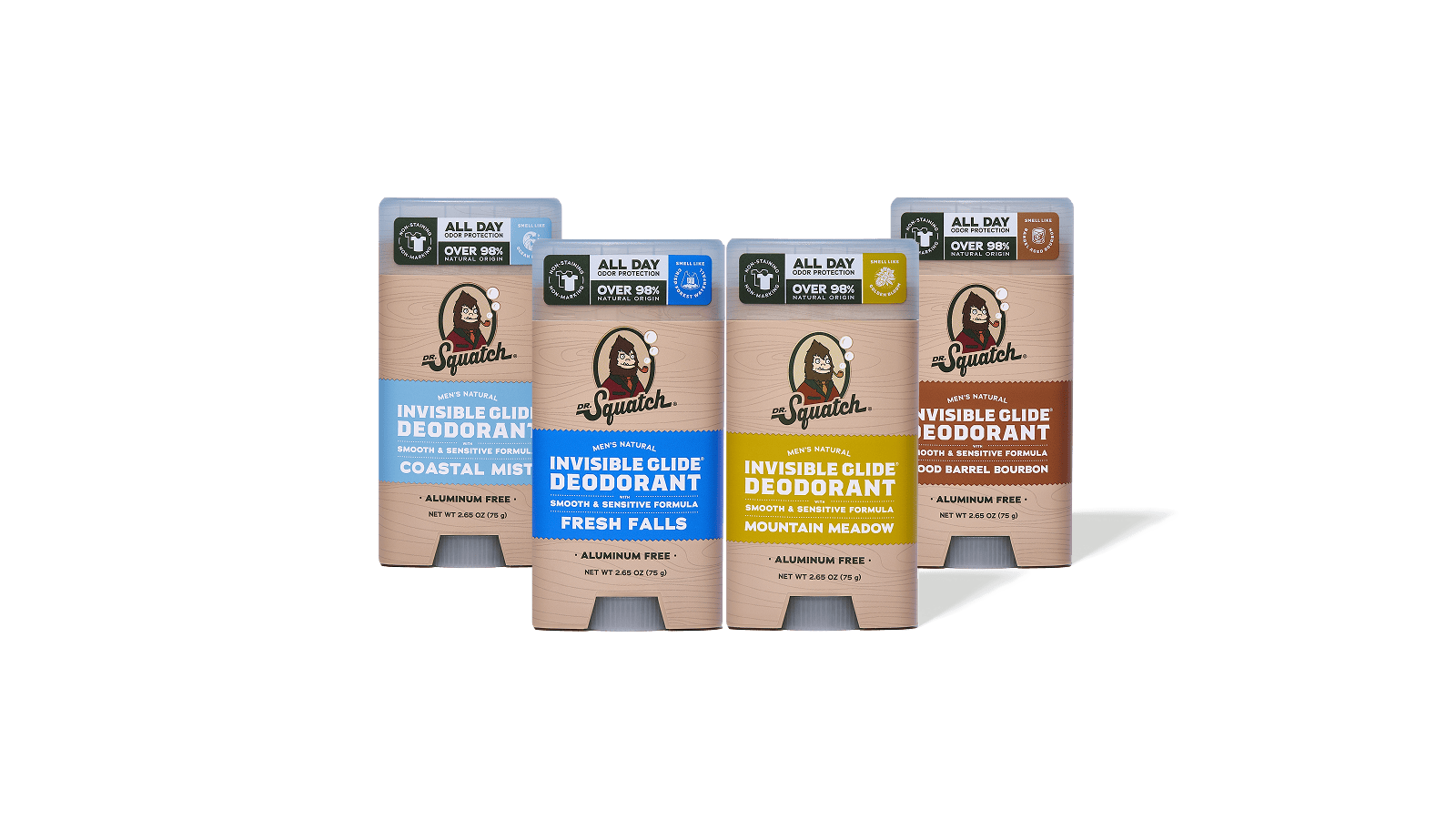 Dr. Squatch Soap Invisible Glide 4-Pack