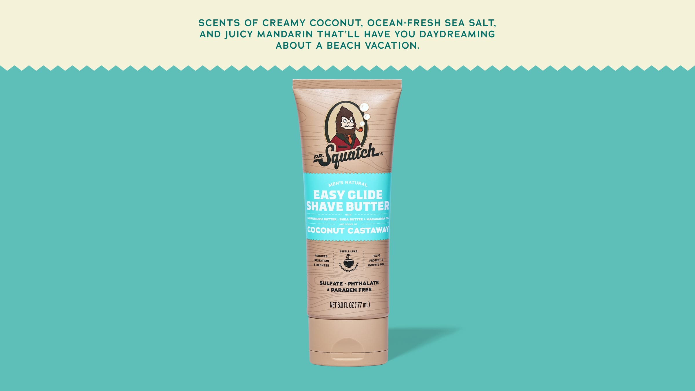 Dr. Squatch Soap Easy Glide Shave Butter Coconut Castaway - Image 6