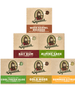 Dr. Squatch Soap Bar Soap 6-Pack with Free Travel Case