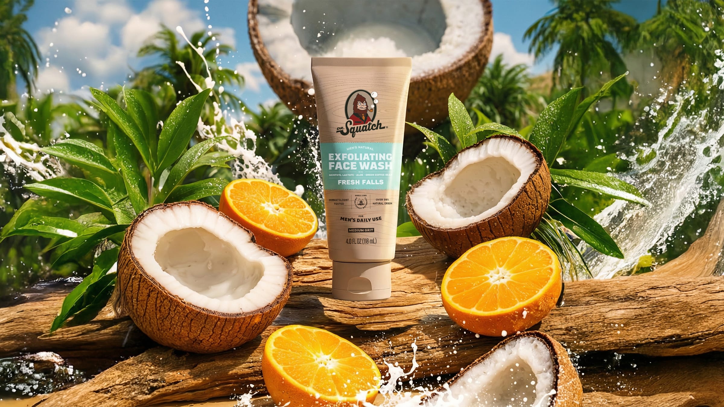 Dr. Squatch Soap Coconut Castaway Refreshing Face Wash - Image 2