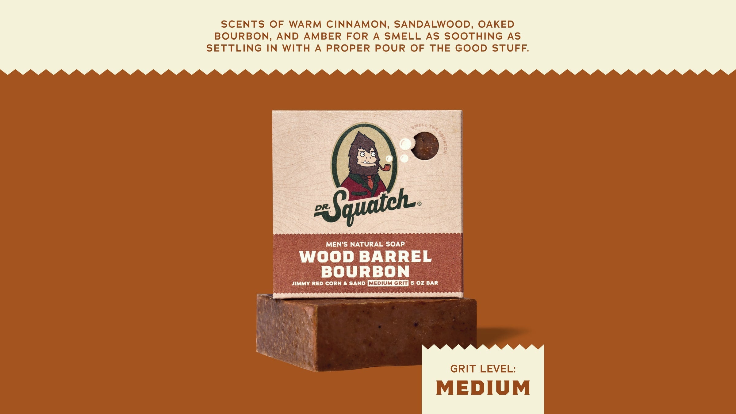 Dr. Squatch Soap Wood Barrel Bourbon - Image 3