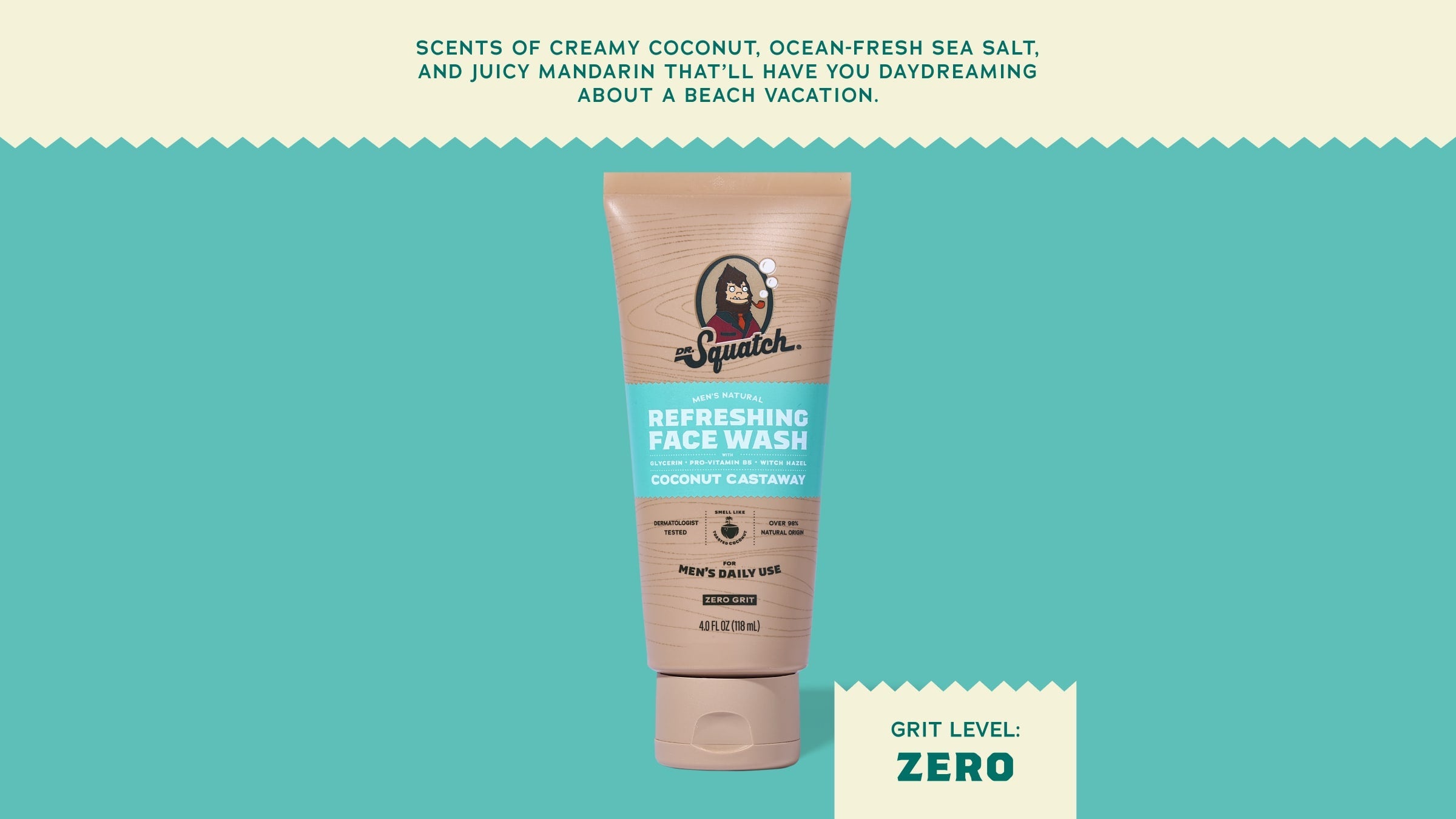 Dr. Squatch Soap Coconut Castaway Refreshing Face Wash - Image 5