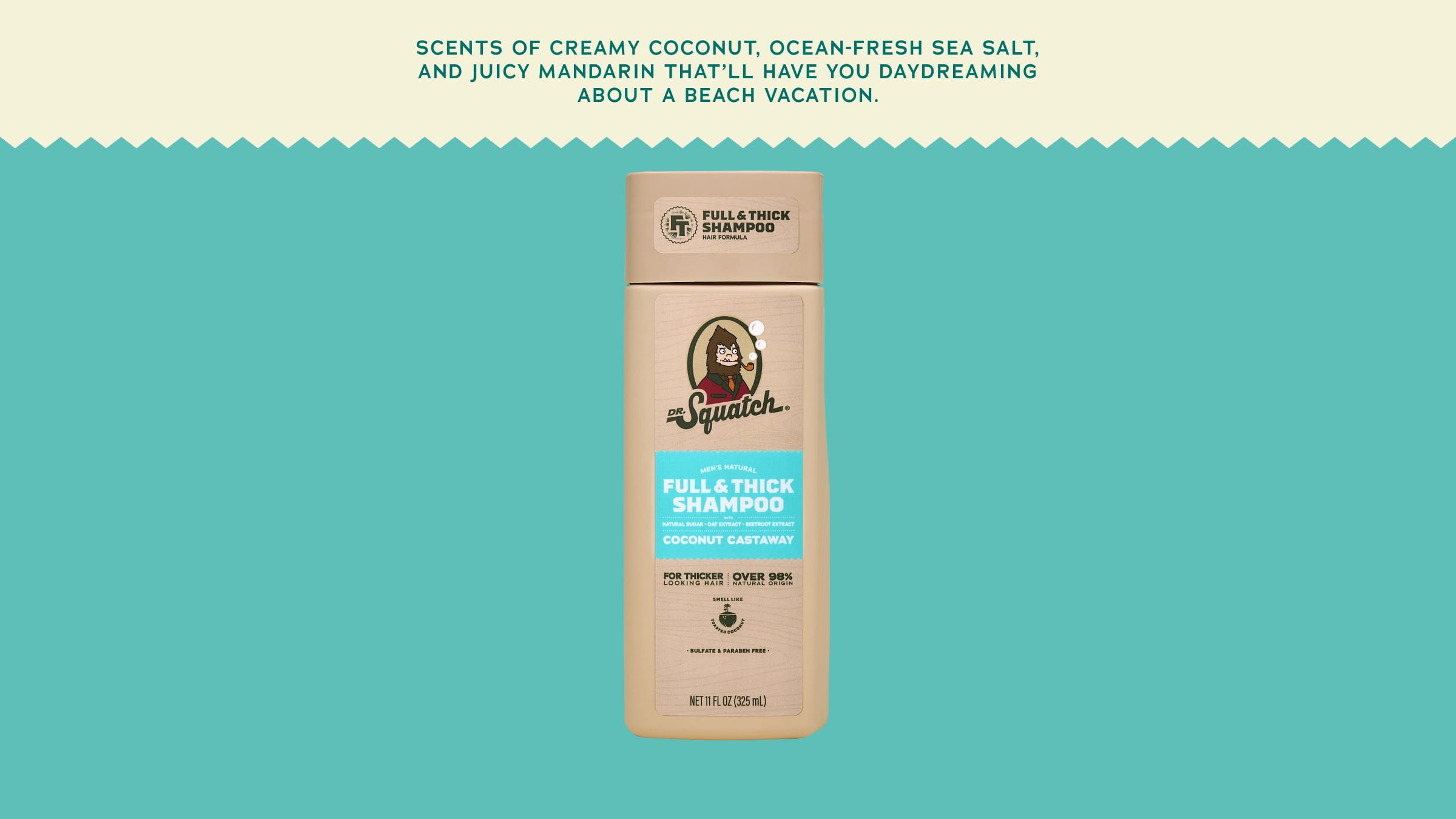 Dr. Squatch Soap Coconut Castaway Full & Thick Shampoo - Image 5
