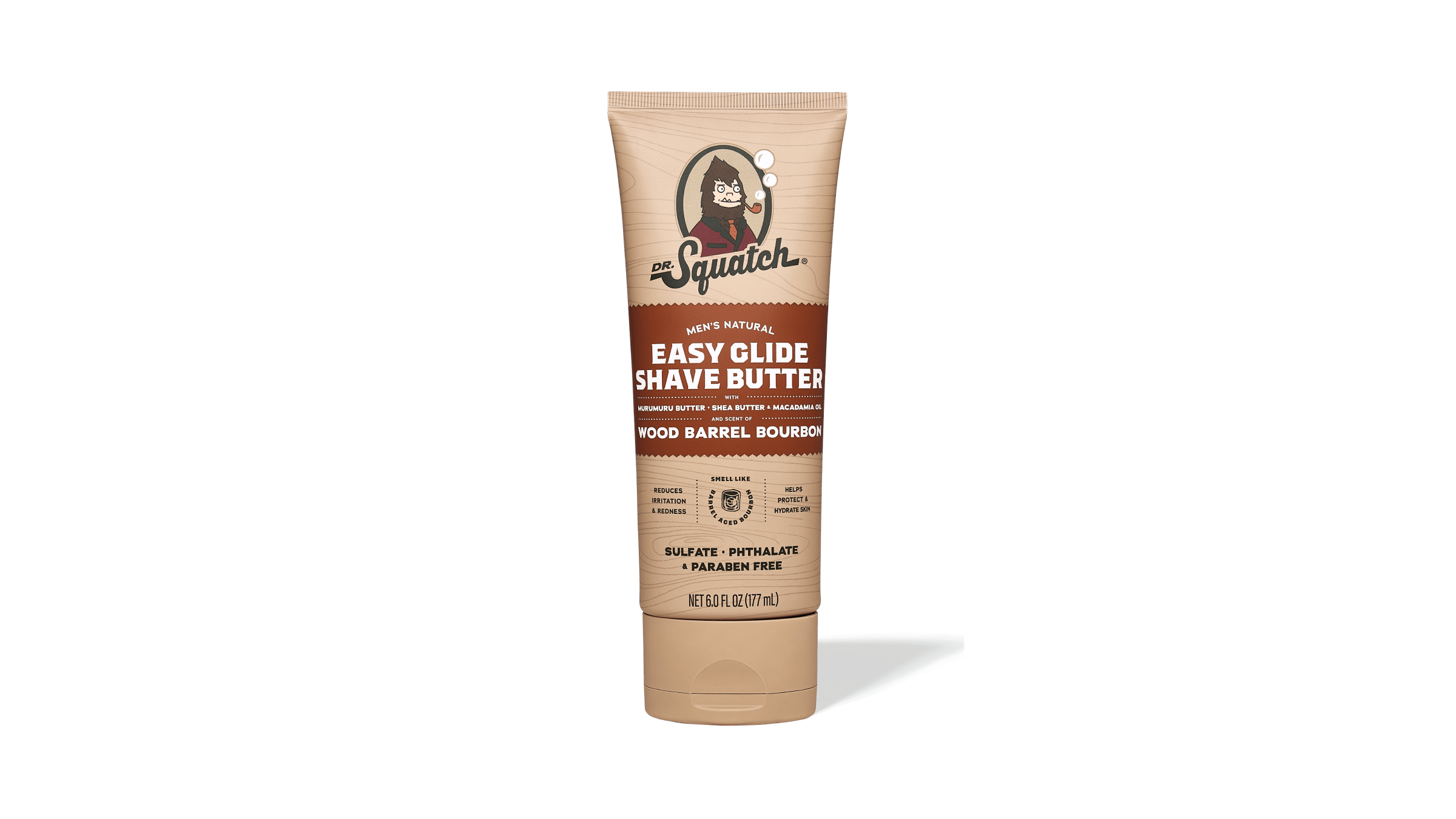 Dr. Squatch Soap Easy Glide Shave Butter Wood Barrel Bourbon