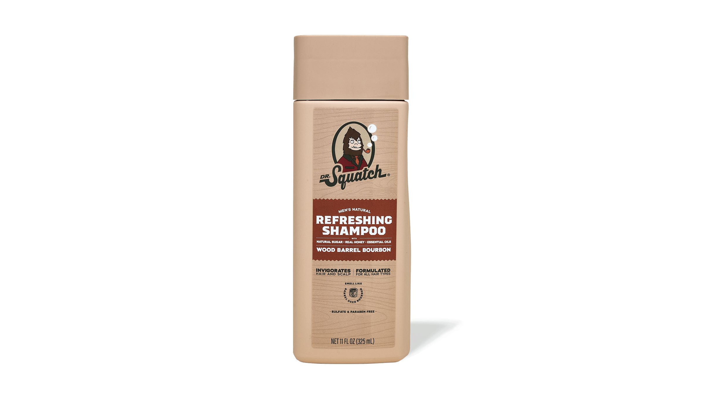 Dr. Squatch Soap Wood Barrel Bourbon Shampoo