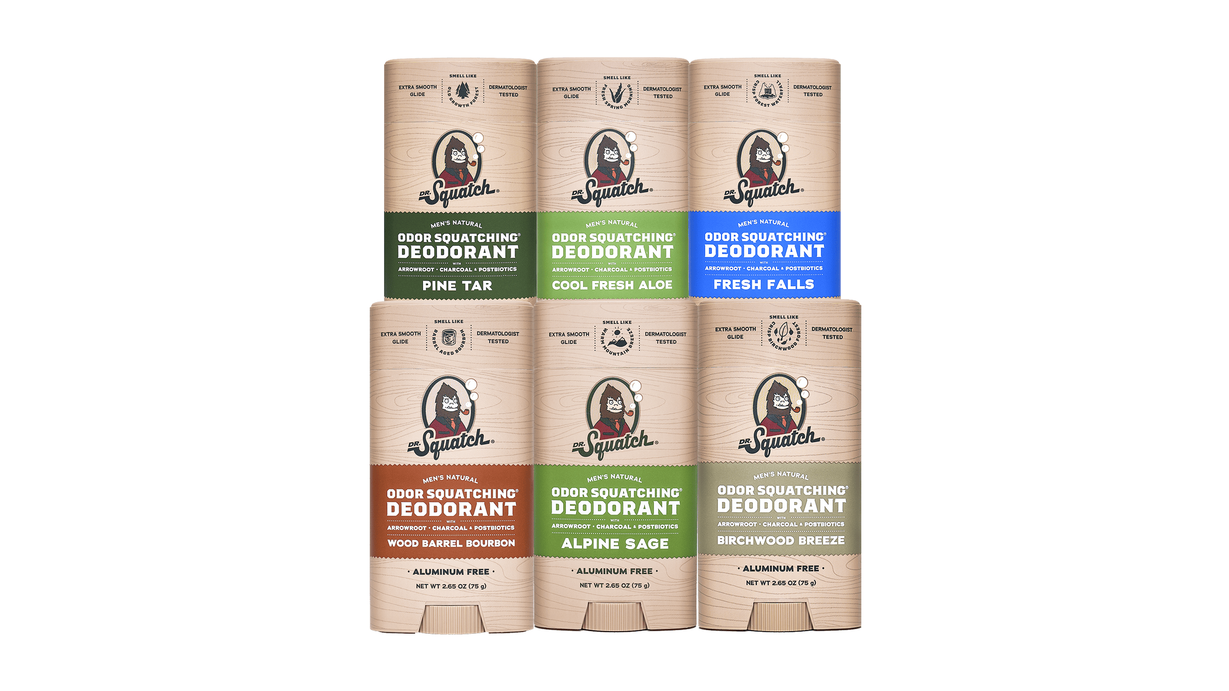 Dr. Squatch Soap Deodorant 6-Pack