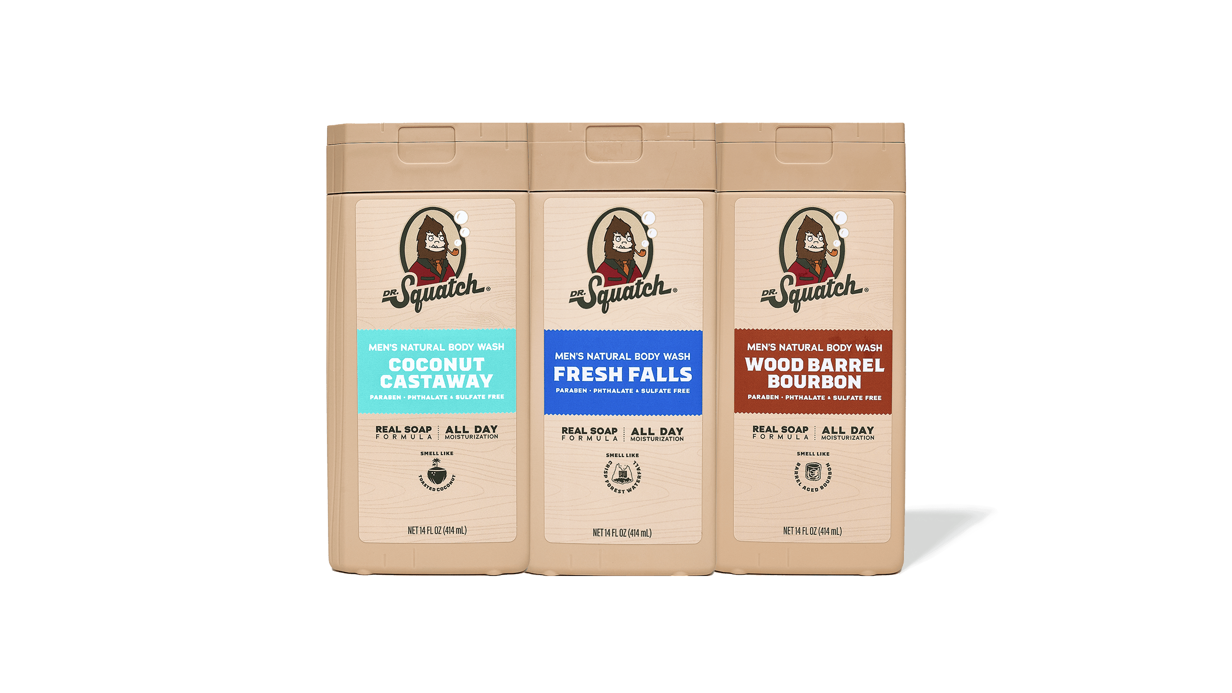 Dr. Squatch Soap Body Wash 3-Pack